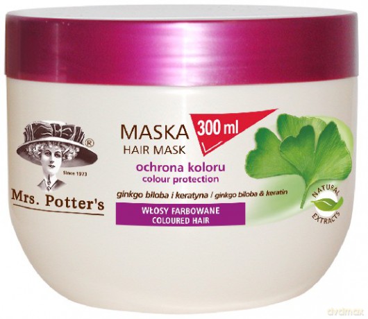 Mrs Potters: Maska do włosów - Ginko i Keratyna 250 ml