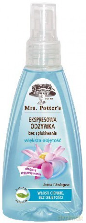 Mrs Potters: Odżywka do włosów w sprayu - Lotos i Kolagen 200 ml