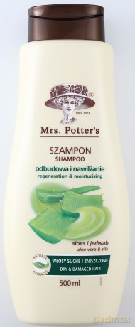 Mrs Potters: Szampon do włosów - Aloes j Jedwab 500 ml