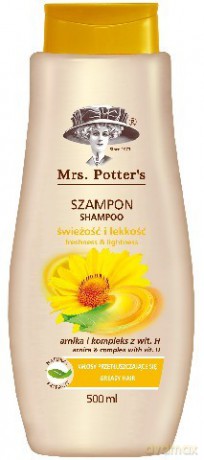 Mrs Potters: Szampon do włosów - Arnika i Witamina H 500 ml