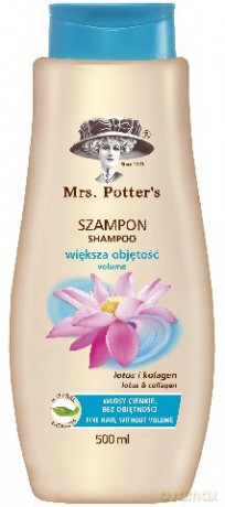 Mrs Potters: Szampon do włosów - Lotos i Kolagen 500 ml