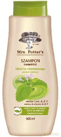 Mrs Potters: Szampon do włosów - Melisa i wit A,E,F 500 ml