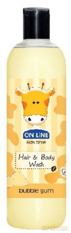 On Line Kids Time: Płyn do kąpieli - Guma balonowa 500 ml