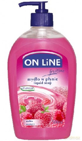 On Line: Mydło w dozowniku - Malina 500 ml