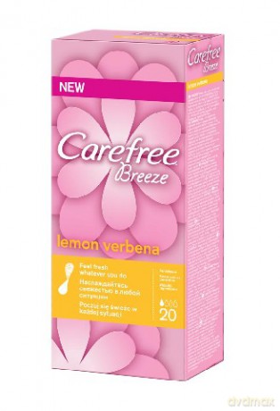 Carefree Breeze Lemon Verbena: Wkładki higieniczne (20 sztuk)