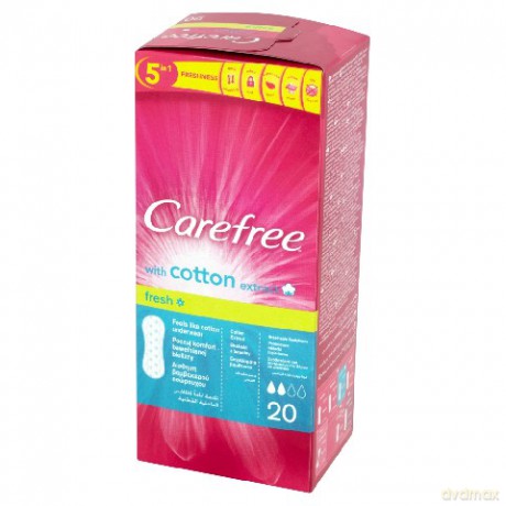 Carefree Cotton Fresh: Wkładki higieniczne (20 sztuk)