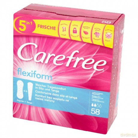 Carefree Flexiform: Wkładki higieniczne (58 sztuk)