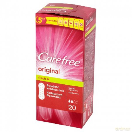 Carefree Orginal Fresh: Wkładki higieniczne (20 sztuk)