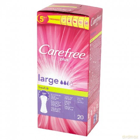 Carefree Plus Large Fresh: Wkładki higieniczne (20 sztuk)
