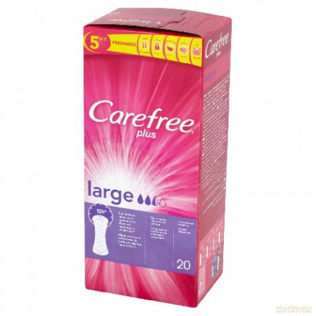 Carefree Plus Large: Wkładki higieniczne (20 sztuk)