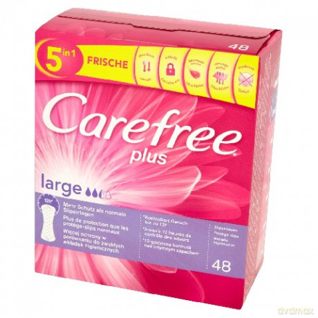 Carefree Plus Large: Wkładki higieniczne (48 sztuk)