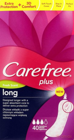 Carefree Plus Long Fresh: Wkładki higieniczne (40 sztuk)