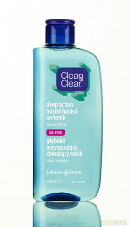 Clean&Clear: Głęboko oczyszczający tonik chłodzący 200 ml