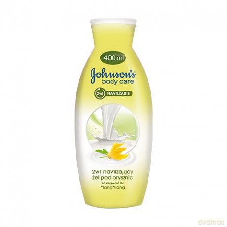 Johnson&Johnson: 24 godzinne nawilżanie - Żel pod prysznic 2w1 (Ylang Ylang) 400 ml