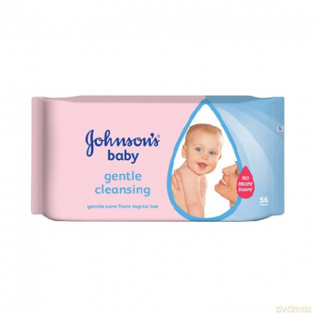Johnson&Johnson Baby: Chusteczki oczyszczające - Gentle Cleasing (8+4gratis)