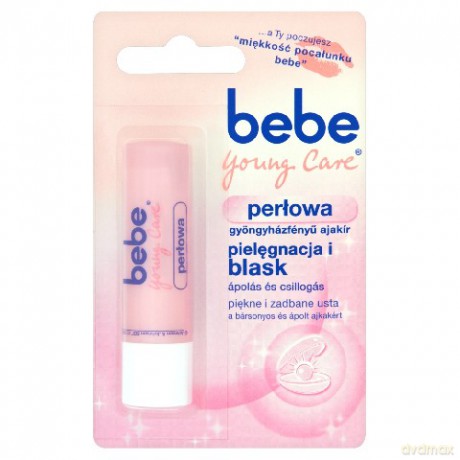 Johnson&Johnson Bebe: Pomadka ochronna do ust - perłowa 4,9 g