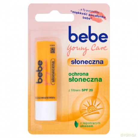 Johnson&Johnson Bebe: Pomadka ochronna do ust - słoneczna 4,9 g