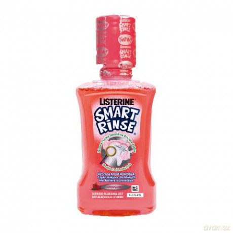 Listerine Smart Rinse: Płyn do płukania jamy ustnej dla dzieci 250 ml (owocowy)