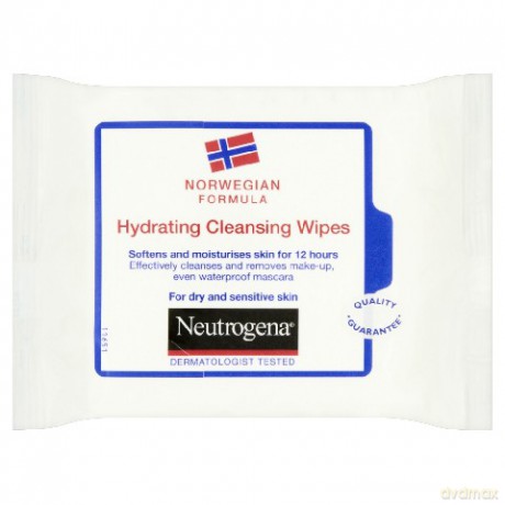 Neutrogena Formuła Norweska: Chusteczki nawilżające do oczyszczania twarzy (25 sztuk)