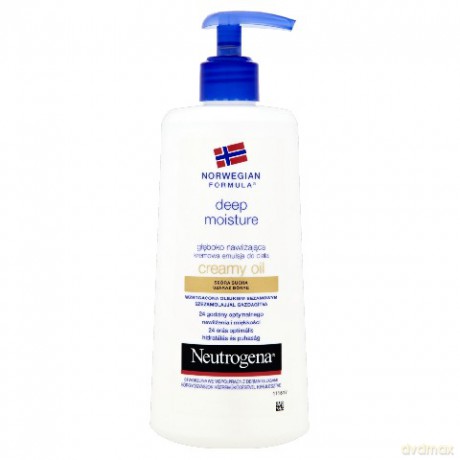 Neutrogena Formuła Norweska: Głęboko nawilżająca kremowa emulsja do ciała z olejkiem sezamowym 250 ml