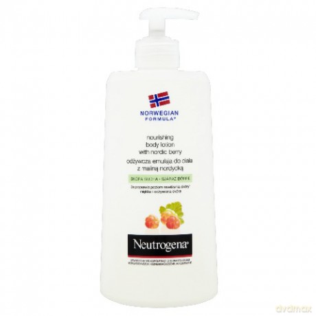 Neutrogena Formuła Norweska: Odżywcza Emulsja do ciała z maliną nordycką do skóry suchej 400 ml