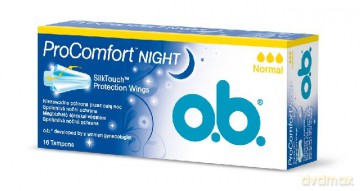 O.B.ProComfort Night Normal: komfortowe tampony (16 sztuk x 6)