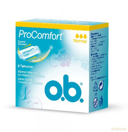 O.B.ProComfort Normal: komfortowe tampony (8 sztuk)