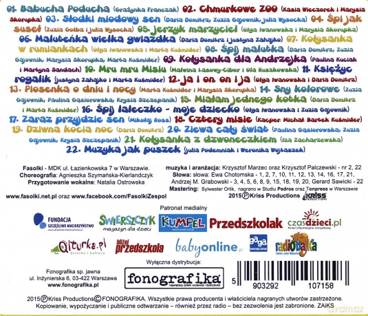 Fasolki: Fasolkowe Kołysanki [CD]
