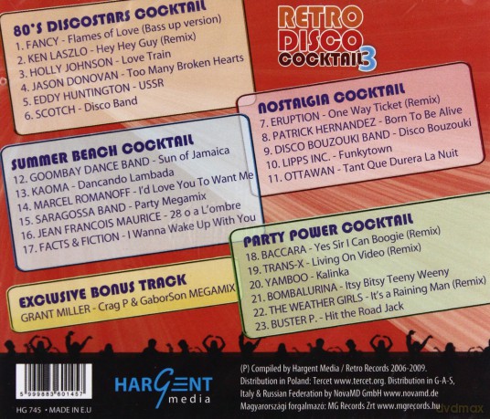 Retro Disco Cocktail 3 [CD]