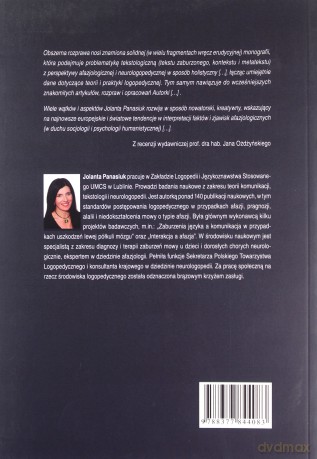 Afazja a interakcja. TEKST - metaTEKST - konTEKS [KSIĄŻKA]