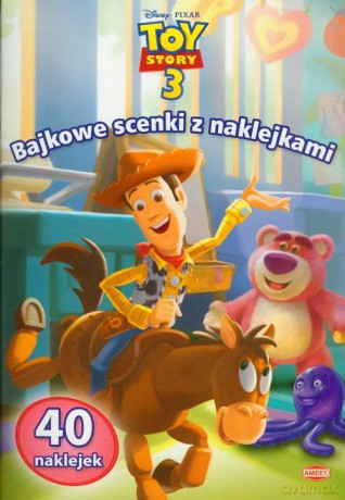 Bajkowe scenki z naklejkami - Toy Story 3 [KSIĄŻKA]