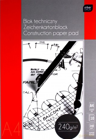 Blok techniczny A4/10K 240 g Premium (10 szt.)