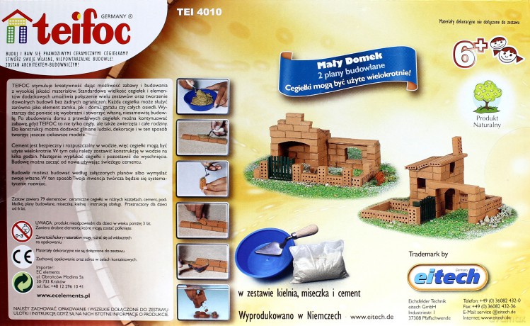 Budowle z cegiełek - Mały Domek 2 plany