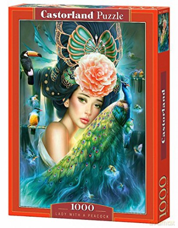 CASTORLAND 1000 el. Lady with a peacock [PUZZLE]