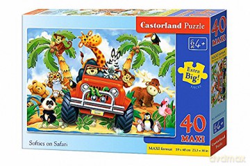 CASTORLAND 40 el. maxi - Pluszaki na Safari [PUZZLE]
