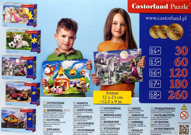 CASTORLAND 60 el. Siberian Kittens in Flowerpots [PUZZLE]