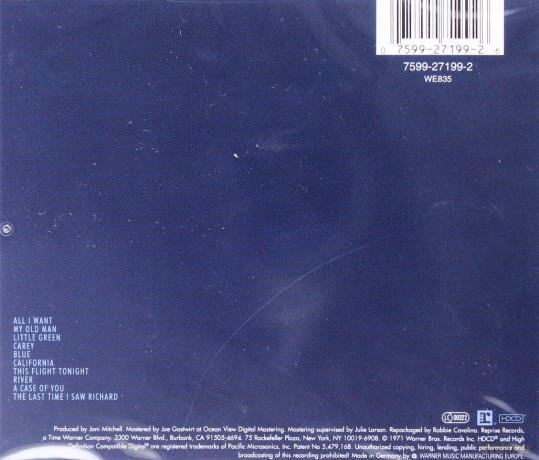 Joni Mitchell: Blue [CD]