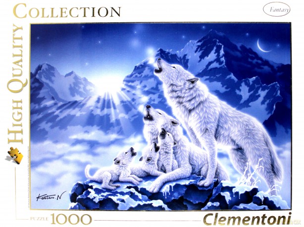 CLEMENTONI 1000 el. High Quality Rodzina wilków [PUZZLE]