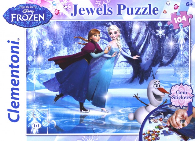 CLEMENTONI 104 el. Kraina Lodu Ozdoby [PUZZLE]