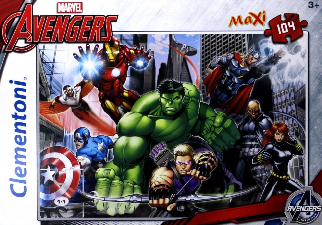 CLEMENTONI 104 el. Maxi Avengers [PUZZLE]