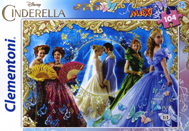 CLEMENTONI 104 el. Maxi Kopciuszek filmowy [PUZZLE]