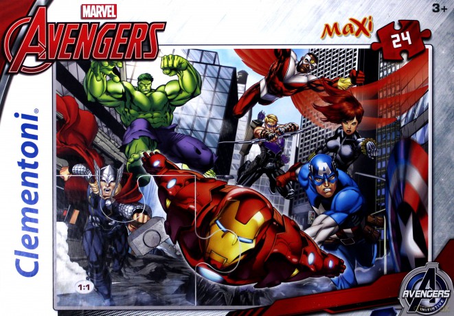 CLEMENTONI 24 el. Maxi Avengers [PUZZLE]