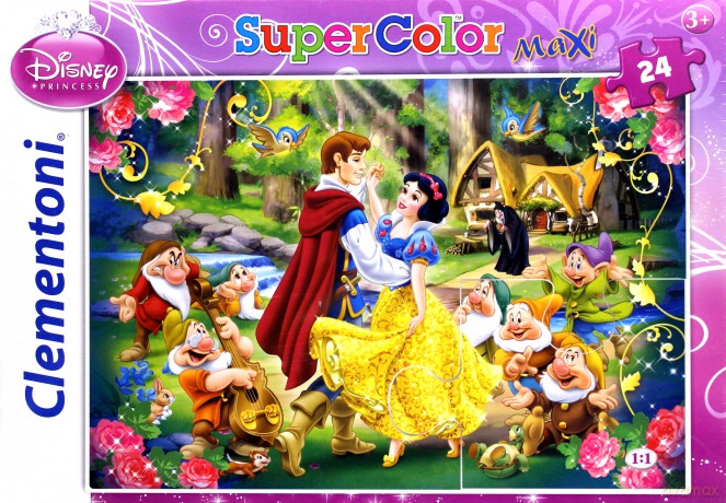 CLEMENTONI 24 el. Maxi Królewna Śnieżka [PUZZLE]