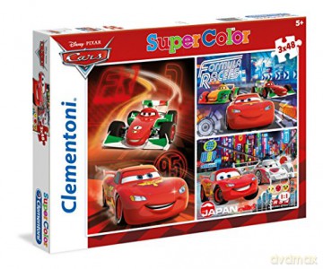 CLEMENTONI 3x48 el. Auta [PUZZLE]