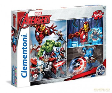 CLEMENTONI 3x48 el. Avengers [PUZZLE]