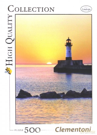 CLEMENTONI 500 el. High Quality Sunset to the Lighthouse [PUZZLE]