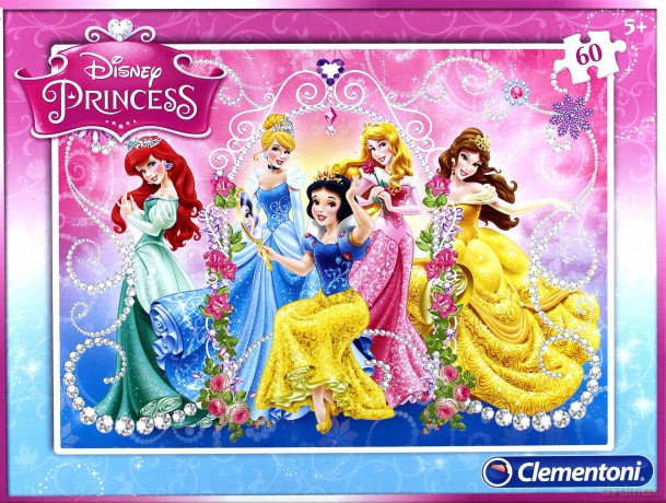 CLEMENTONI 60 el. Księżniczki 3 [PUZZLE]