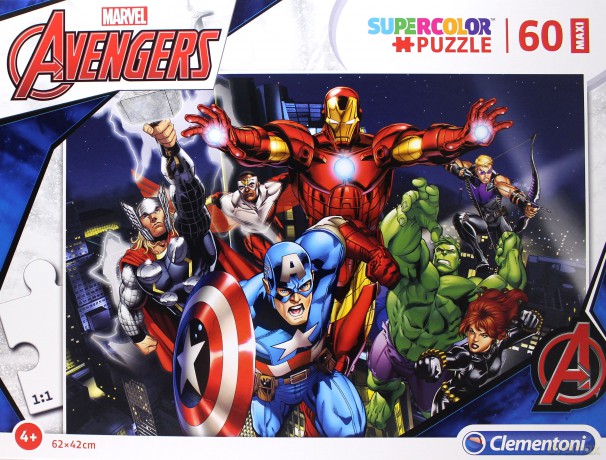 CLEMENTONI 60 el. Maxi Avengers 2 [PUZZLE]