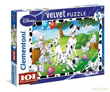 CLEMENTONI 60 el. Velvet 101 Dalmatyńczyków [PUZZLE]