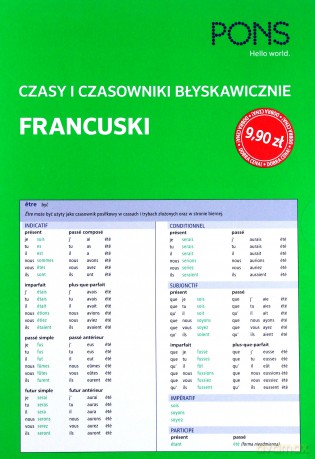 Czasy i czasowniki błyskawicznie. Francuski [KSIĄŻKA]